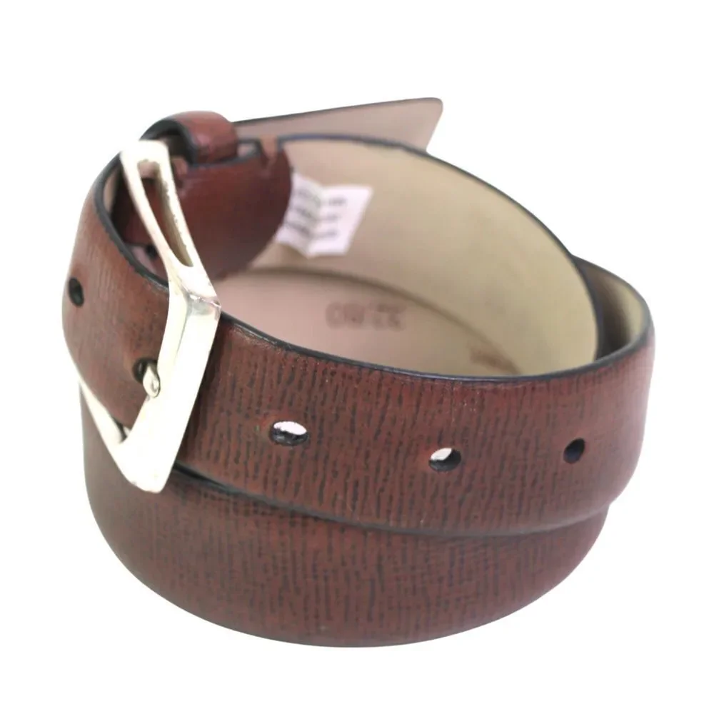 Hickey Freeman BROWN GENUINE LEATHER 1 1/4